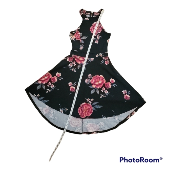 Crave Fame Floral Halter Hi Low Dress   - Picture 6 of 8